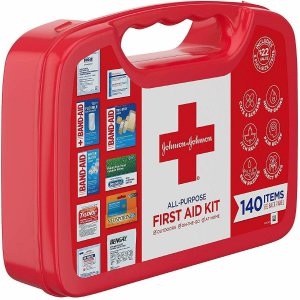 essential road trip gear johnson and johnson first aid kit