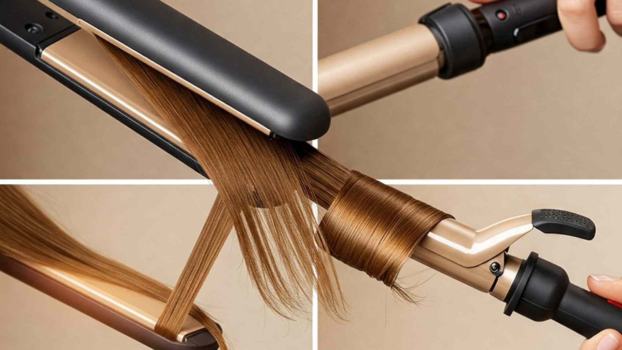Ella Bella flat iron with ceramic plates for smooth styling