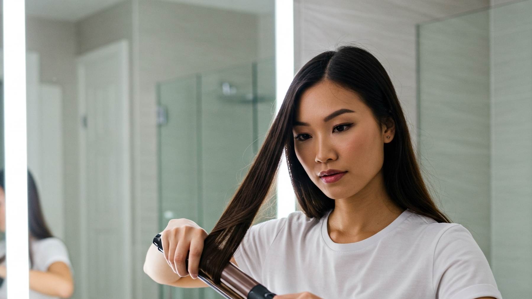 Ella Bella automatic curling iron styling thick hair