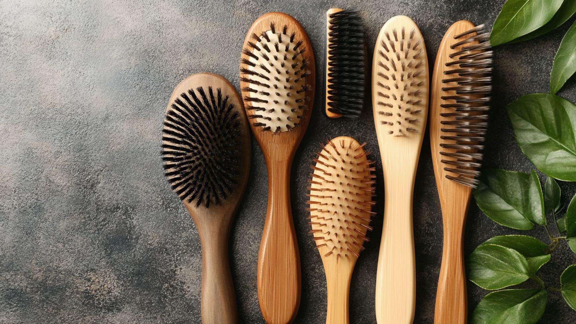 Long bristle hair brush for smooth styling