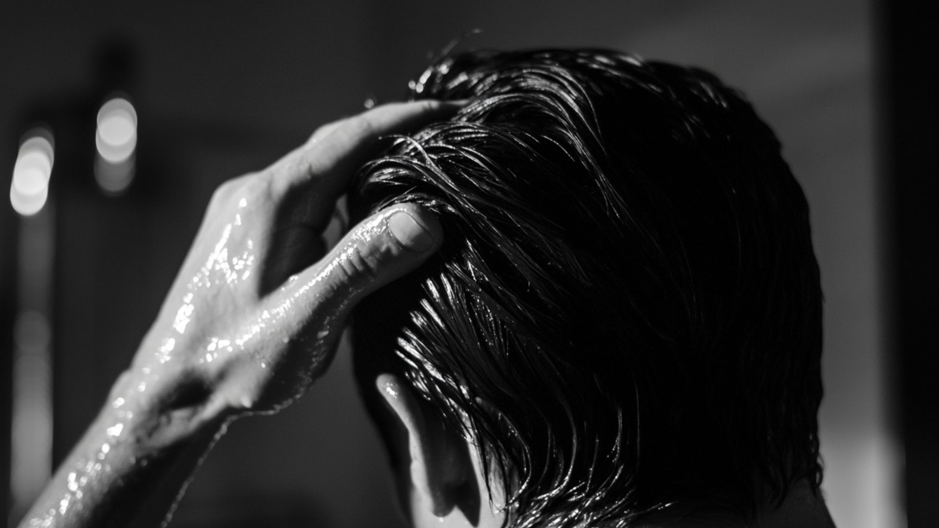 Men's long hair products for care and styling