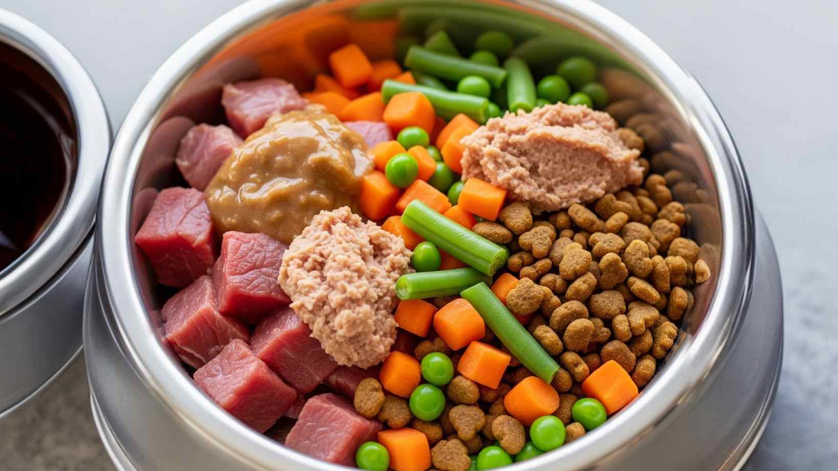 Dog enjoying Chewy dry dog food brand