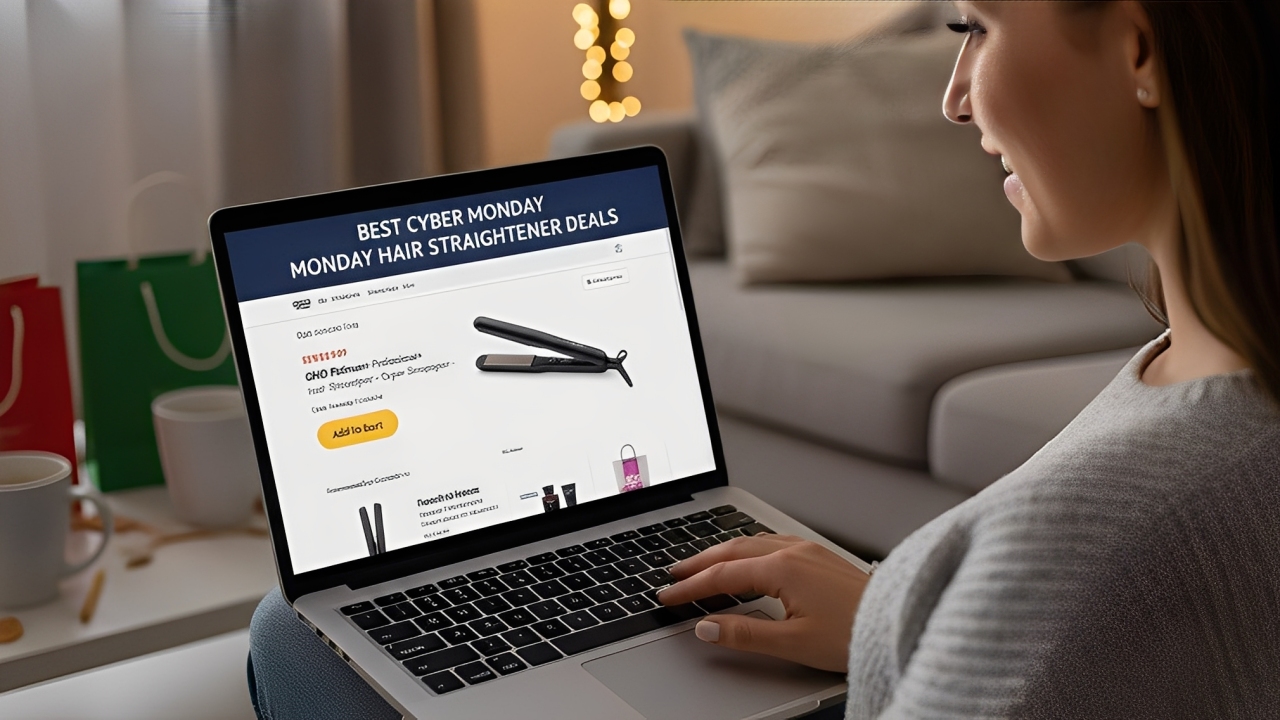Professional hair straighteners Cyber Monday 2025 sale